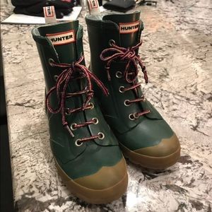 Hunter boots lace up